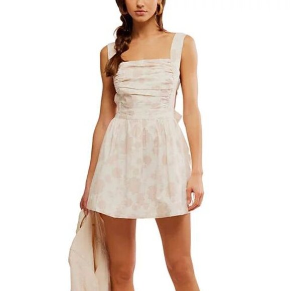 Free People Meet Me in Maui Printed Mini Dress NWT XS - Picture 1 of 6